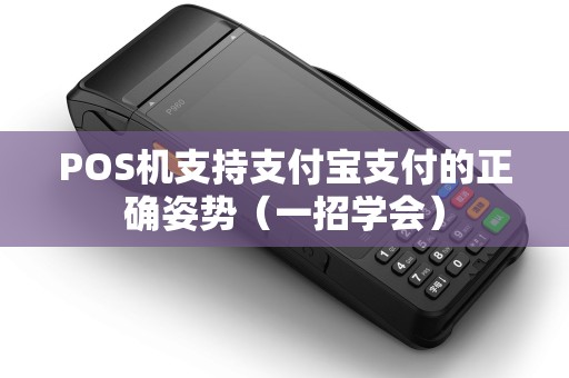 POS机支持支付宝支付的正确姿势（一招学会）