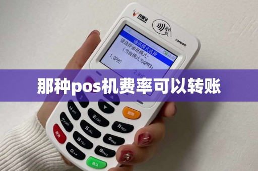 那种pos机费率可以转账