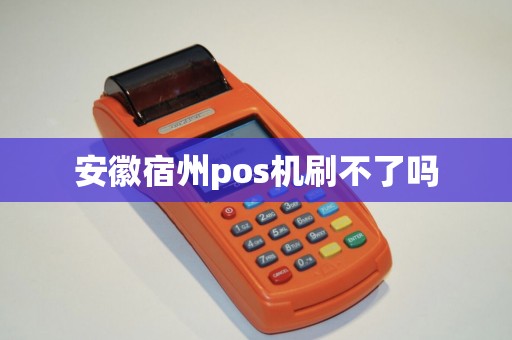 安徽宿州pos机刷不了吗