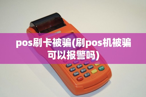 pos刷卡被骗(刷pos机被骗可以报警吗)