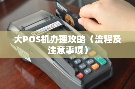 大POS机办理攻略（流程及注意事项）
