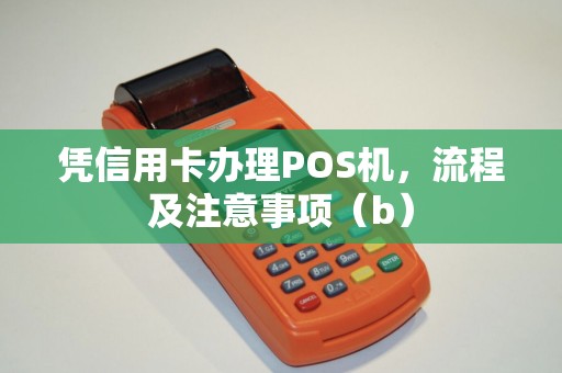 凭信用卡办理POS机，流程及注意事项（b）