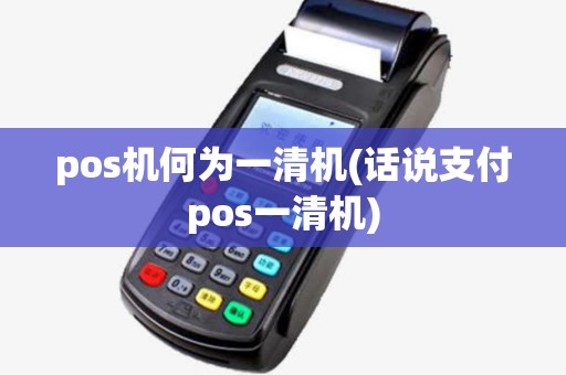pos机何为一清机(话说支付pos一清机)