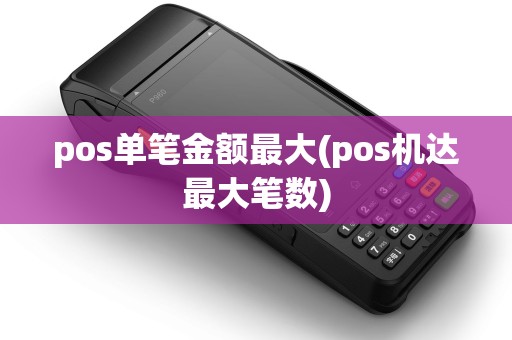 pos单笔金额最大(pos机达最大笔数)