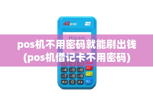 pos机不用密码就能刷出钱(pos机借记卡不用密码)