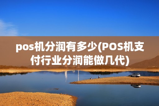 pos机分润有多少(POS机支付行业分润能做几代)