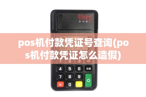 pos机付款凭证号查询(pos机付款凭证怎么造假)