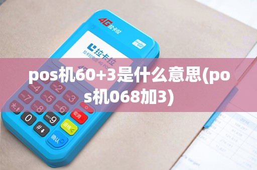 pos机60+3是什么意思(pos机068加3)