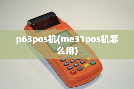 p63pos机(me31pos机怎么用)