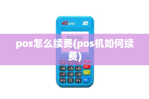 pos怎么续费(pos机如何续费)