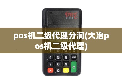 pos机二级代理分润(大冶pos机二级代理)