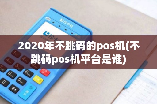 2020年不跳码的pos机(不跳码pos机平台是谁)