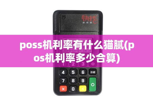 poss机利率有什么猫腻(pos机利率多少合算)