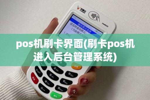 pos机刷卡界面(刷卡pos机进入后台管理系统)