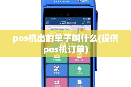 pos机出的单子叫什么(提供pos机订单)