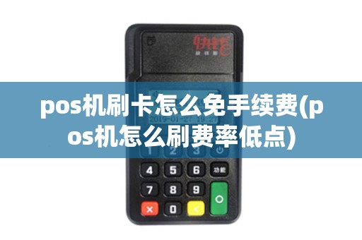 pos机刷卡怎么免手续费(pos机怎么刷费率低点)