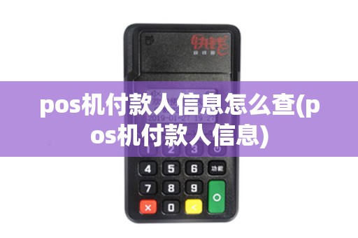 pos机付款人信息怎么查(pos机付款人信息)