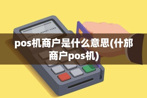 pos机商户是什么意思(什邡商户pos机)