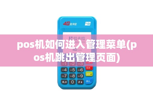 pos机如何进入管理菜单(pos机跳出管理页面)