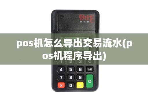 pos机怎么导出交易流水(pos机程序导出)