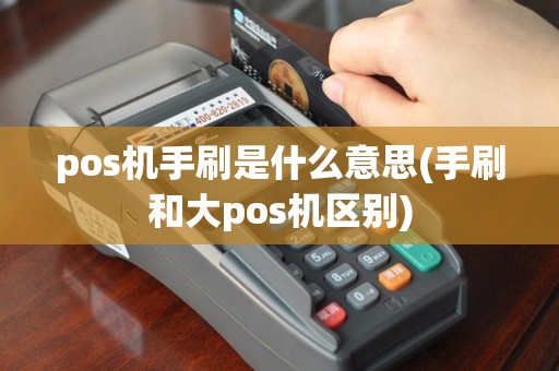 pos机手刷是什么意思(手刷和大pos机区别)