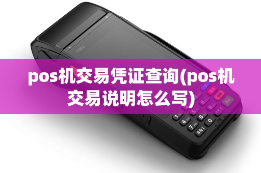 pos机交易凭证查询(pos机交易说明怎么写)
