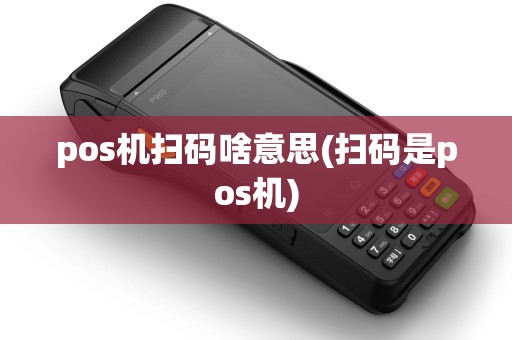 pos机扫码啥意思(扫码是pos机)