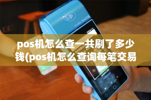 pos机怎么查一共刷了多少钱(pos机怎么查询每笔交易)