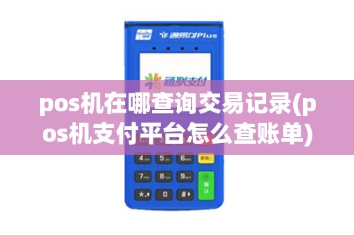 pos机在哪查询交易记录(pos机支付平台怎么查账单)