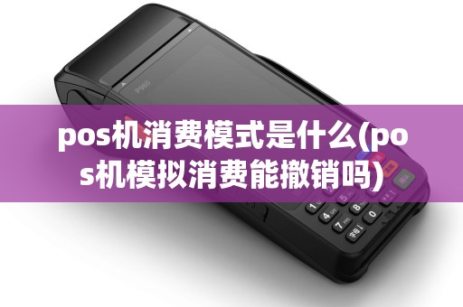 pos机消费模式是什么(pos机模拟消费能撤销吗)