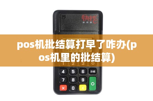 pos机批结算打早了咋办(pos机里的批结算)