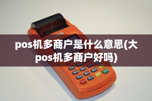 pos机多商户是什么意思(大pos机多商户好吗)