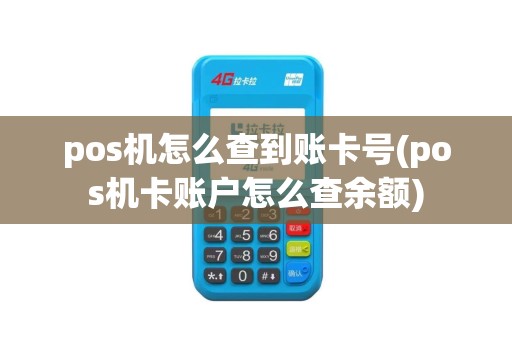pos机怎么查到账卡号(pos机卡账户怎么查余额)