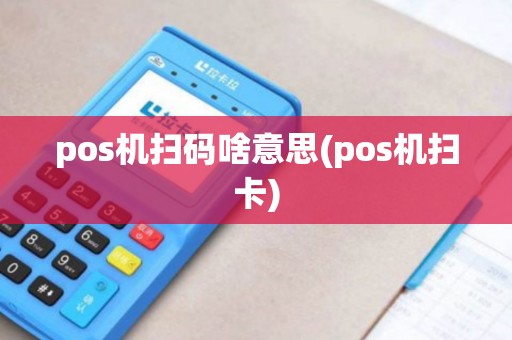 pos机扫码啥意思(pos机扫卡)