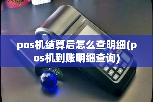 pos机结算后怎么查明细(pos机到账明细查询)