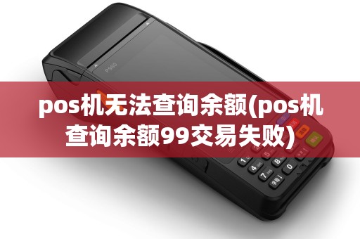 pos机无法查询余额(pos机查询余额99交易失败)