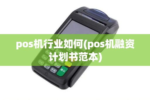 pos机行业如何(pos机融资计划书范本)