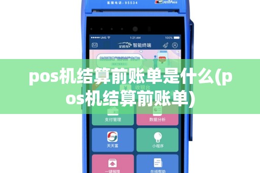 pos机结算前账单是什么(pos机结算前账单)