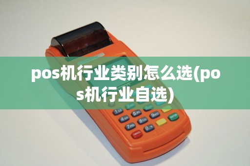 pos机行业类别怎么选(pos机行业自选)