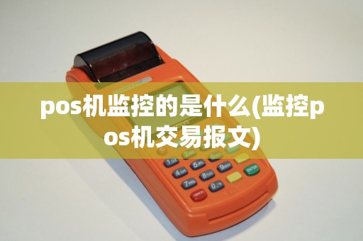 pos机监控的是什么(监控pos机交易报文)