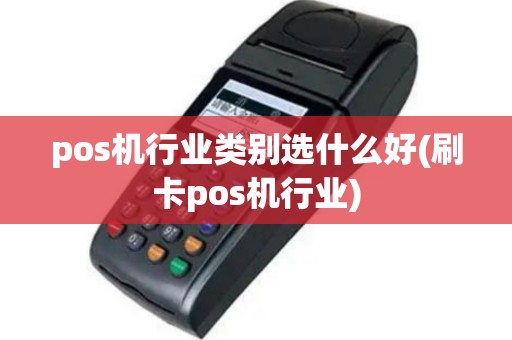 pos机行业类别选什么好(刷卡pos机行业)