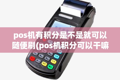 pos机有积分是不是就可以随便刷(pos机积分可以干嘛)