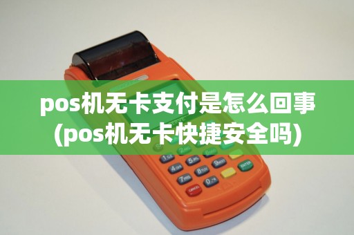 pos机无卡支付是怎么回事(pos机无卡快捷安全吗)
