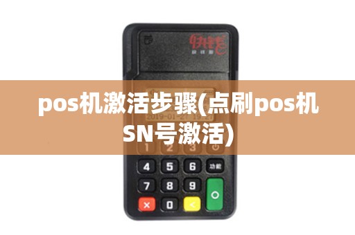 pos机激活步骤(点刷pos机SN号激活)
