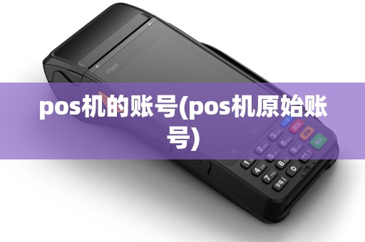 pos机的账号(pos机原始账号)