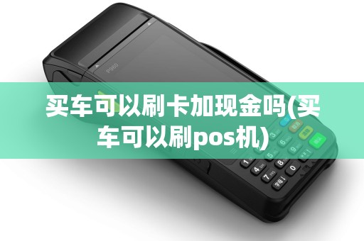 买车可以刷卡加现金吗(买车可以刷pos机)