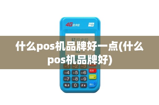 什么pos机品牌好一点(什么pos机品牌好)
