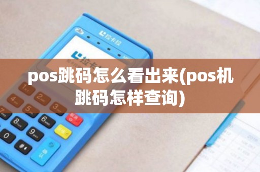 pos跳码怎么看出来(pos机跳码怎样查询)