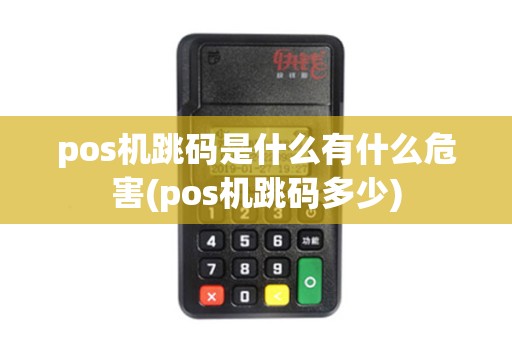 pos机跳码是什么有什么危害(pos机跳码多少)