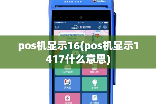 pos机显示16(pos机显示1417什么意思)